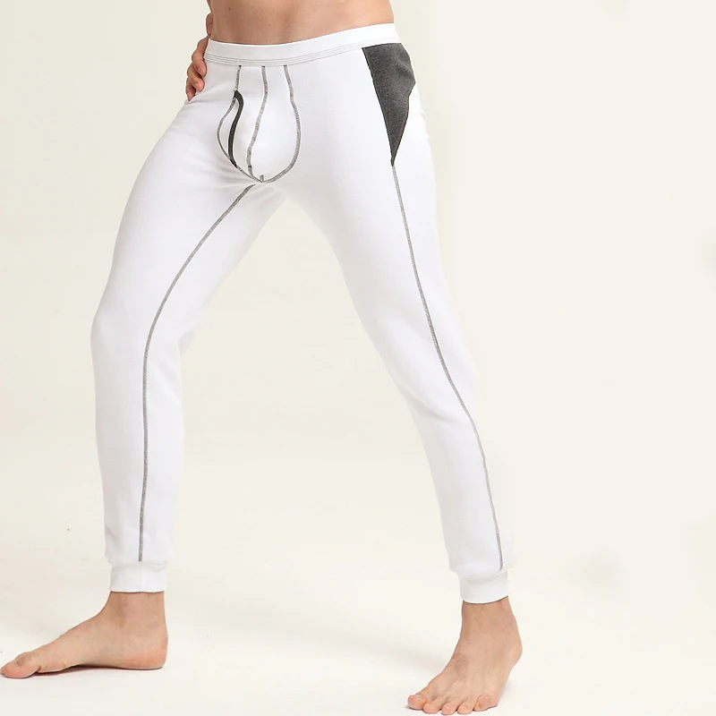 Новые мужские кальсоны из хлопка и спандекса тонкое термобелье зимние мужское |