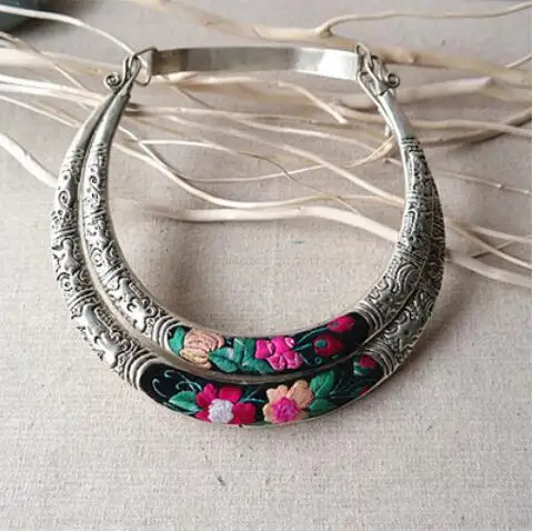 Лидер продаж новинка бесплатная доставка китайский серебряный воротник Miao