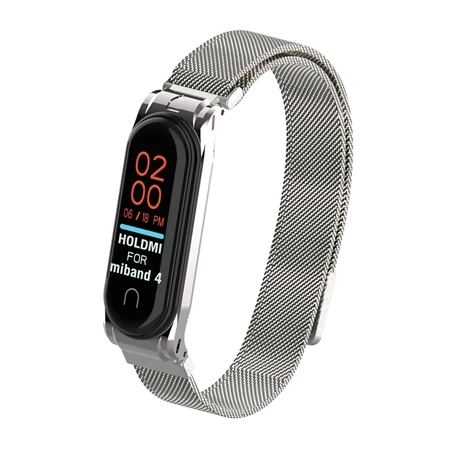 Milanese Sliver YUEDAER mi Band 4 металлический ремешок для Xiaomi mi Band 4 ремешок браслет из нержавеющей стали mi Band 4 ремешки на запястье mi lanese Loop mi Band 4 - Цвет: Milanese Sliver