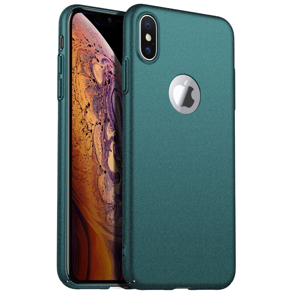 Gravel Green Для iPhone XS Max X XR чехол, ультратонкий минималистичный тонкий защитный чехол для телефона задняя крышка для iPhone 8 7 6s Plus - Цвет: Gravel Green