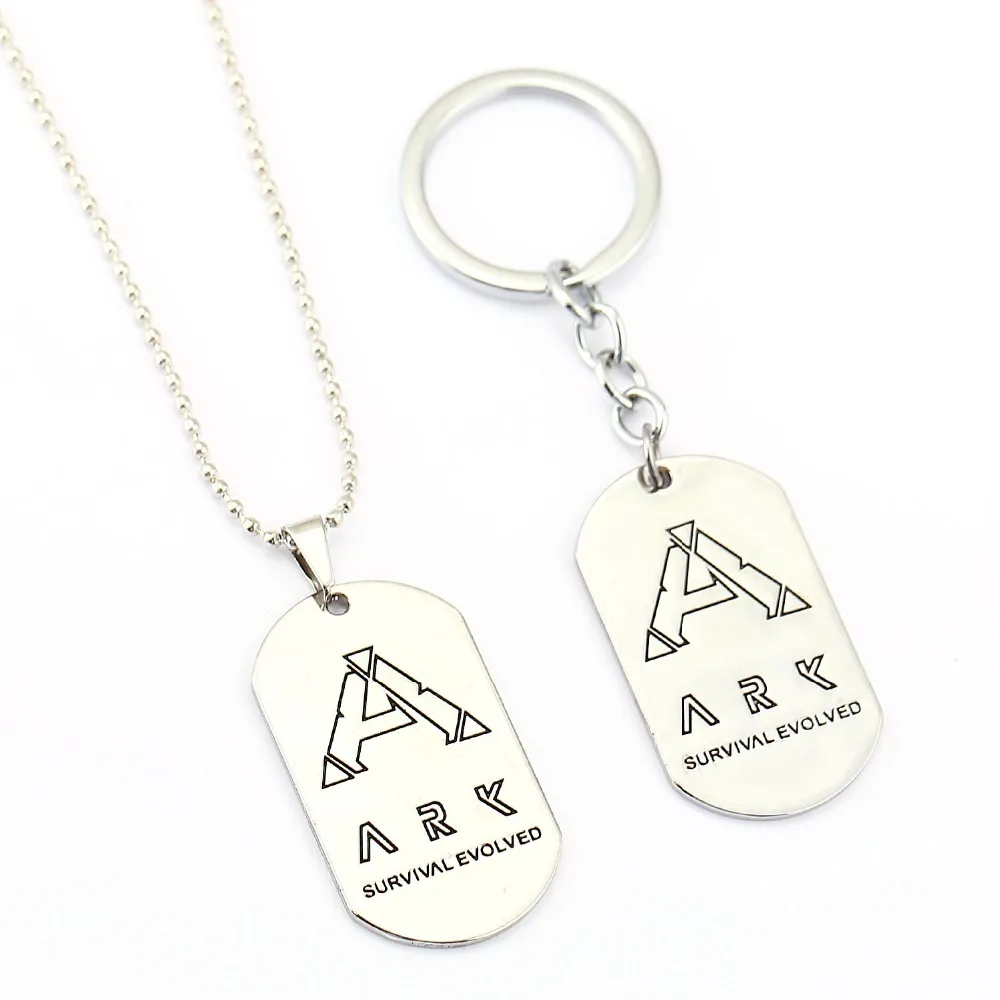Выживания Брелок Evolved ARK Dog Tag с брелком-держателем для ключей подарок Chaveiro брелок