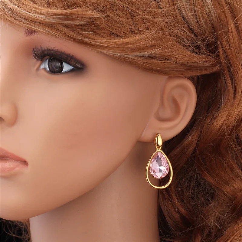 Серьги Kpop модные ювелирные изделия для женщин высококачественные австрийские