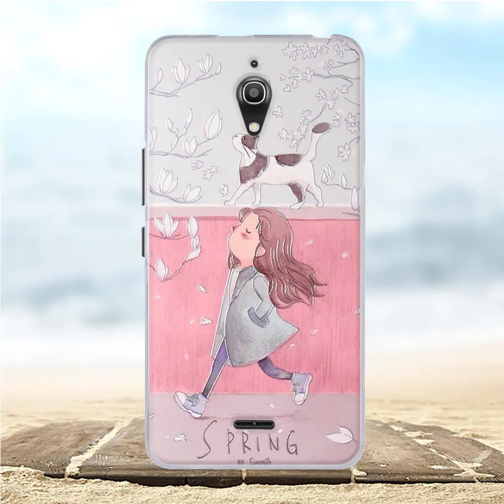 Чехол для Alcatel A2 XL 8050D с цветочным 3D рисунком чехол мягкий силиконовый из ТПУ A2XL