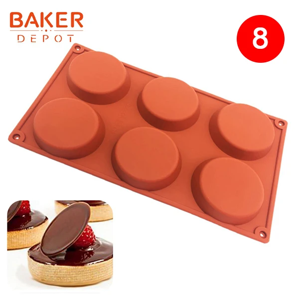 CDY-045 BAKER DEPOT, силиконовая форма для выпечки торта, торта, выпечки, Круглый Желе, пудинг, форма для мыла, форма для льда, инструмент для украшения торта, диск, форма для хлеба, печенья - Цвет: CDY-045
