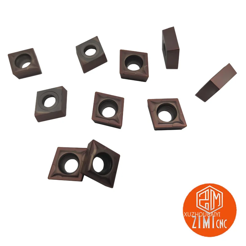 

10pcs CCMT09T304 LF6118 Carbide Insert CCMT32.51 Square Turning CNC Lathe Turning Tool, Machining Stainless Steel Material