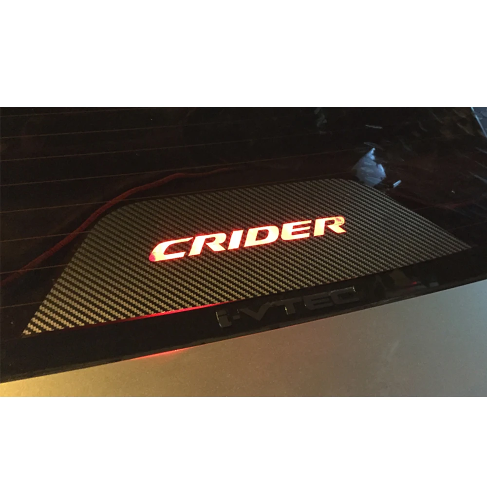 

Carbon Fiber Car Sticker Of High Brake Light Fit For Honda CRIDER 13-16y Rear Light Sticker Car Styling