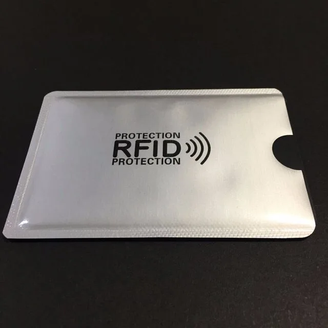 1000 шт. анти сканирования RFID Блокировка рукава кредитной карты Чехол для обеспечения идентификации ATM дебетовых бесконтактных ID протектор держатель