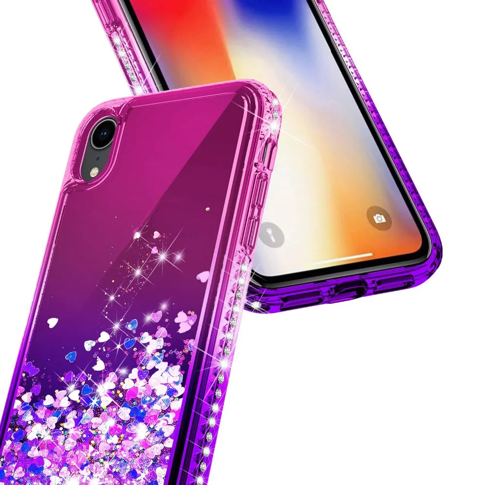 For Huawei P20 / Lite Pro P30 Case Bling Sequin Glitter Diamond Hard Clear Back Cover | Мобильные телефоны и аксессуары