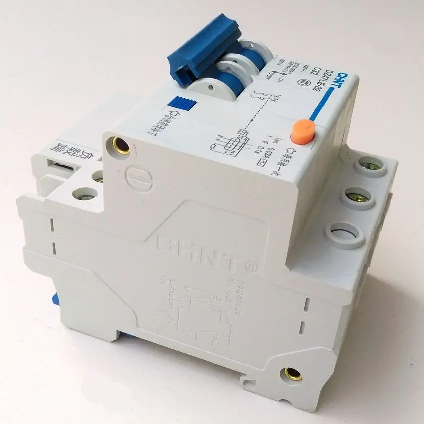 CHINT DZ47LE-32 2P C32A прерыватель цепи при утечке на землю/выключатель с остаточным током