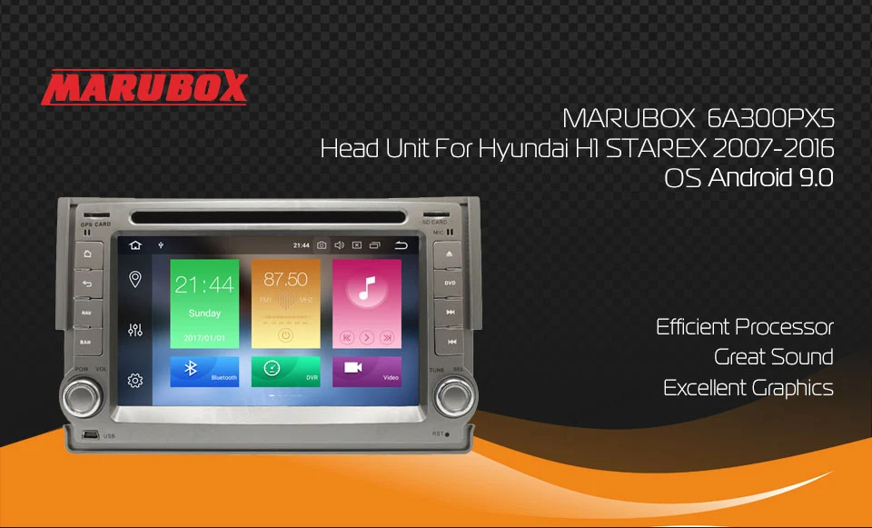 MARUBOX 2 Din Android 9,0 4 Гб ОЗУ для hyundai H1 Grand Starex 2007- gps стерео радио Автомобильный Центральный мультимидиальный плеер 6A300PX5