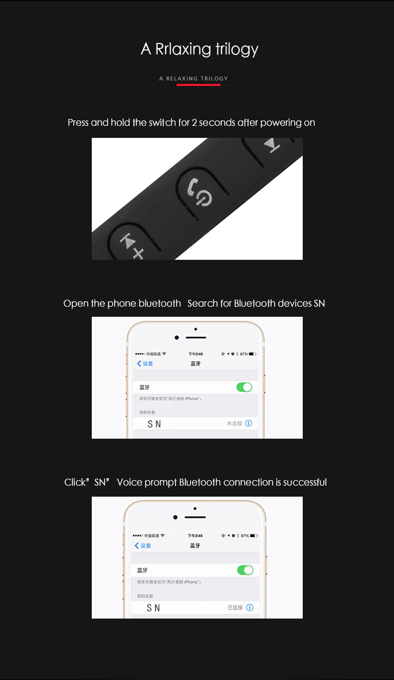 Bluetooth наушники, беспроводные наушники, Бас-гарнитура, Fone De Ouvido, для телефона, с шейным ремешком, Ecouteur, Bluetooth V4.1