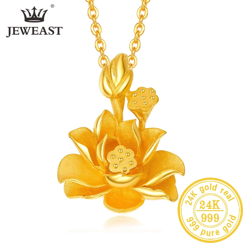 BTSS 24K кулон из чистого золота Real AU 999 Solid Gold Charm красивые модные Classic вечерние Fine Jewelry