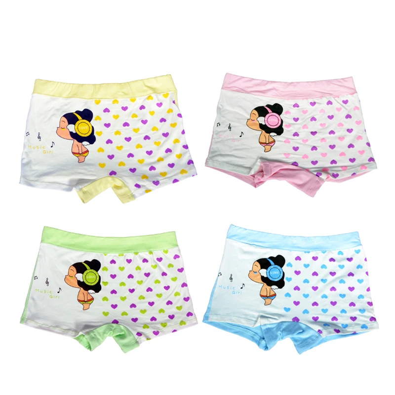 Хлопковое нижнее белье для детей новый дизайн 8 шт./упак. девочек с мультяшным