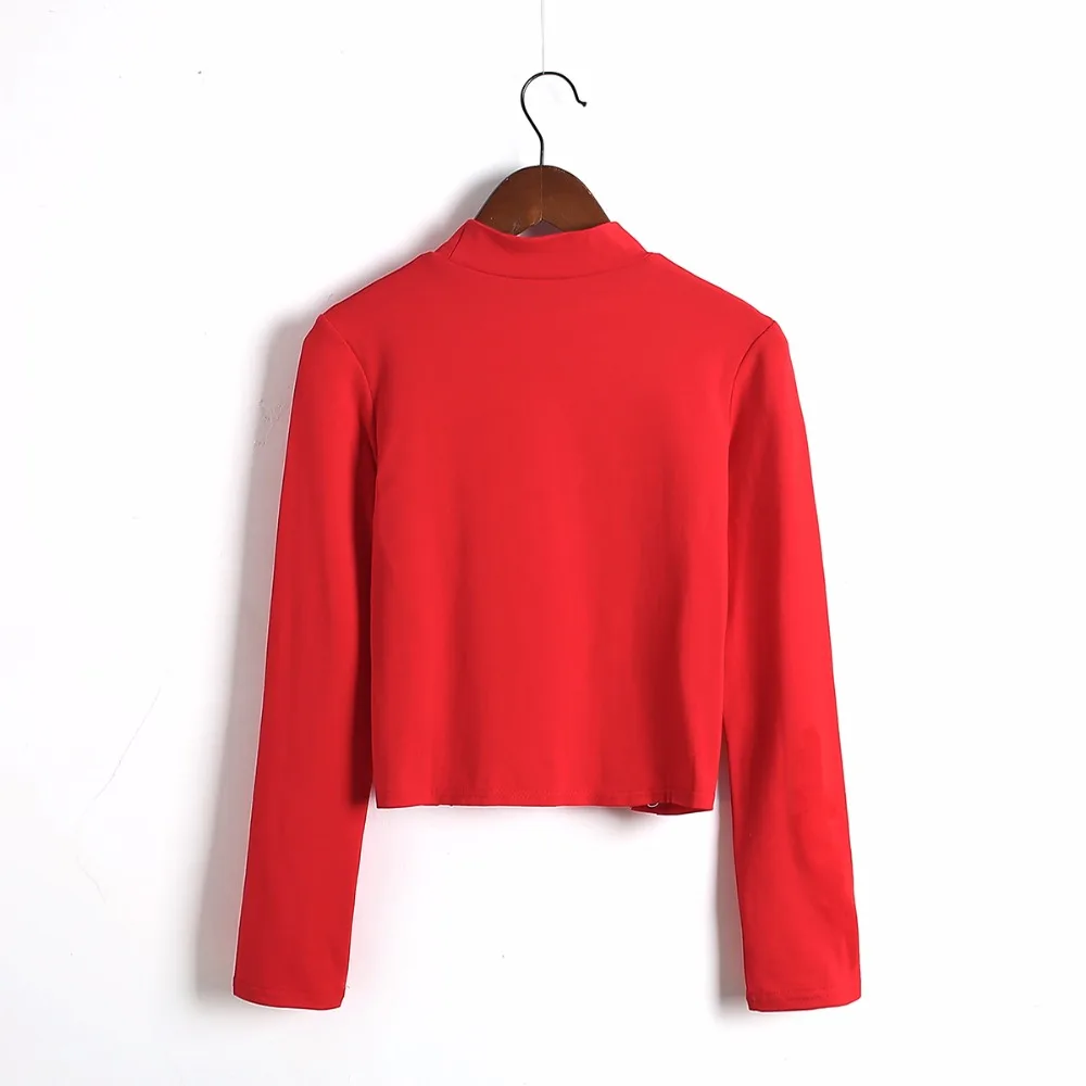 Женский укороченный топ на пуговицах с высоким воротником|crop top|cropped crop topbutton top |