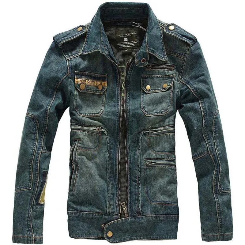 

Куртка мужская джинсовая Повседневная, Модная приталенная верхняя одежда, пальто с капюшоном, вареная ковбойская одежда, топы, Осень-зима