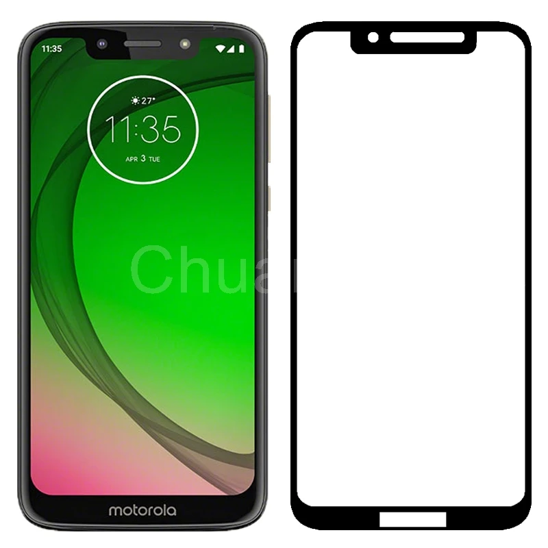 2.5D 9H Премиум Закаленное стекло для Motorola Moto G7 Play полное покрытие Защитная пленка