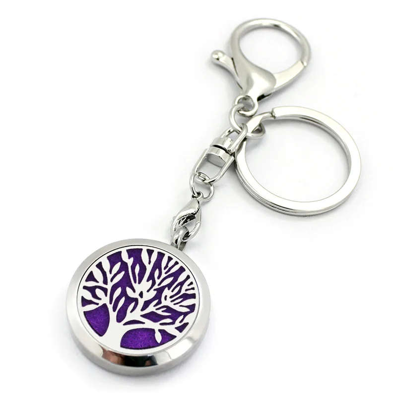 Оптовая продажа брелок для ключей с рассеивателем эфирного масла диаметром 30 мм |