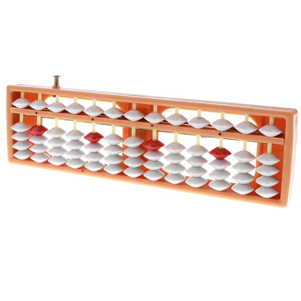 Японский соробан стиль 13 СТЕРЖНЕЙ 5 бусин пластик Abacus арифметическая Математика
