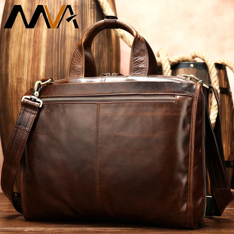 

fashion briefcase genuine leather men bag casual men bags business leather man handbags briefcase laptop bag maletín male 8867