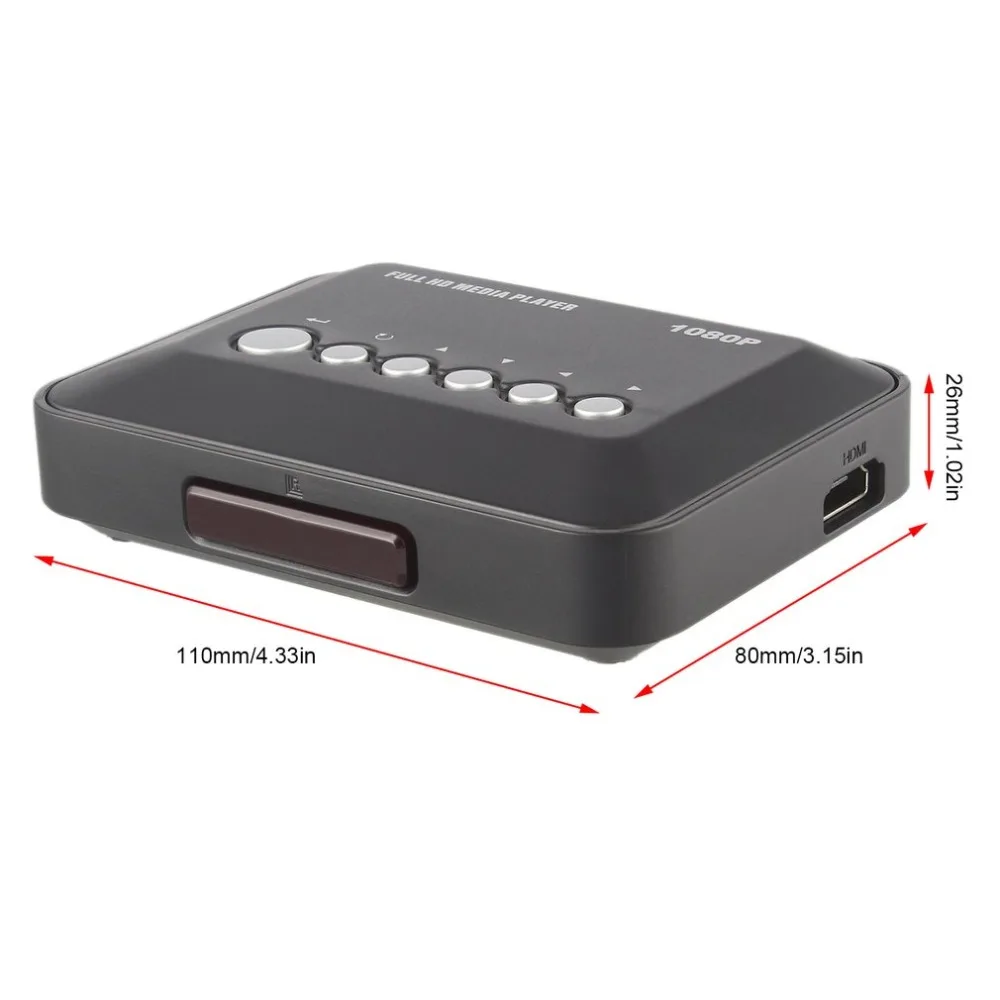 Kebidumei 1080P HD медиаплеер ТВ видео для SD MMC RMVB MP3 Multi TV USB HDMI совместимый