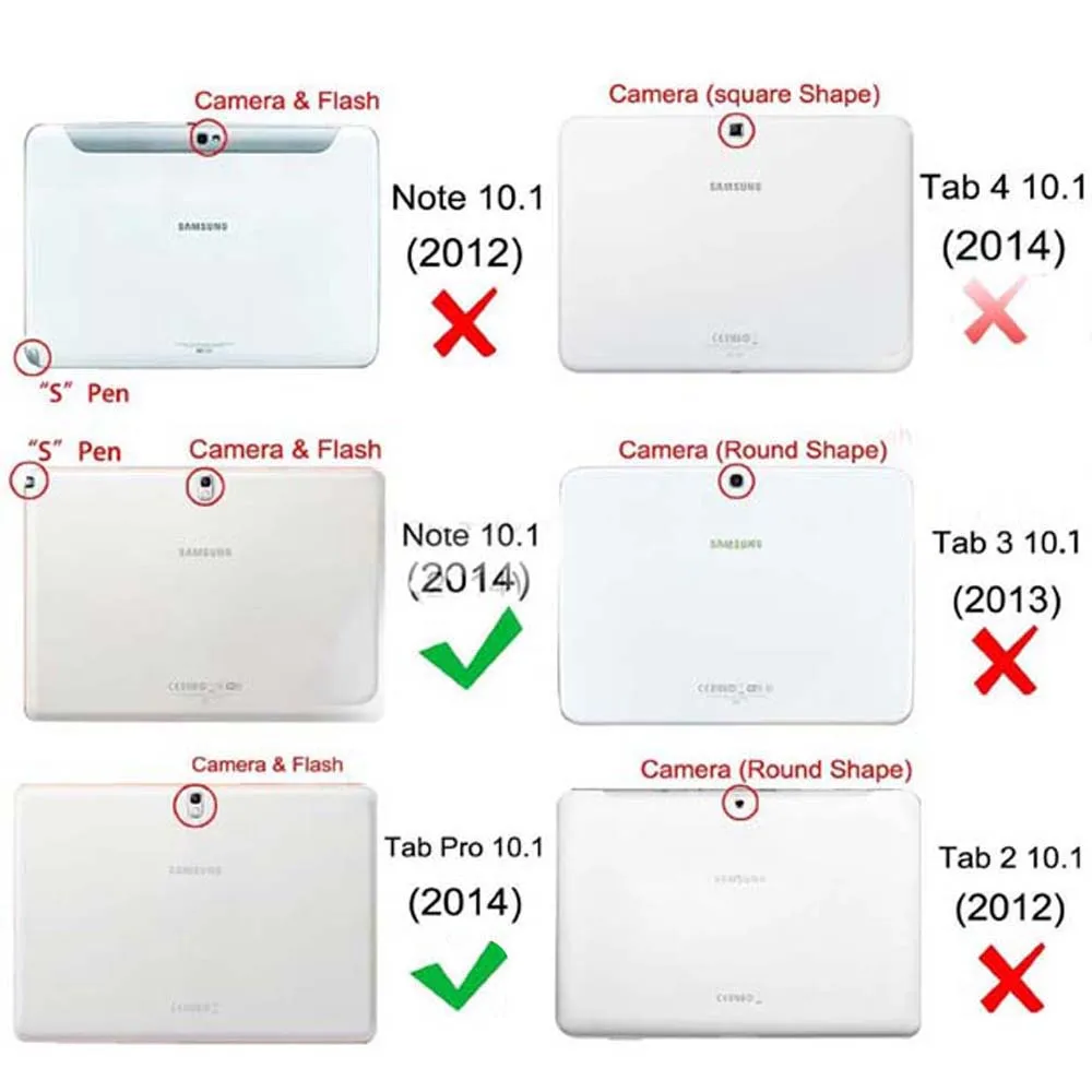 Samsung Galaxy Note 10.1 2014 Edition P600 P605 P601 Smart Cover Case/Tab Pro 10.1 T520 T521 T525 Tablet Cover - Magnet Sleep image 2