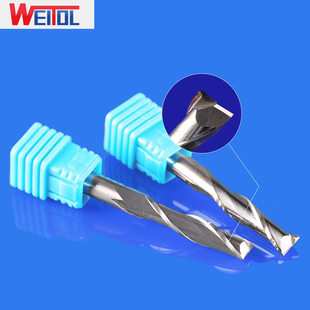 WeiTol N 6 мм хвостовик 22 длина резки две флейты Концевая фреза фрезерный станок с ЧПУ