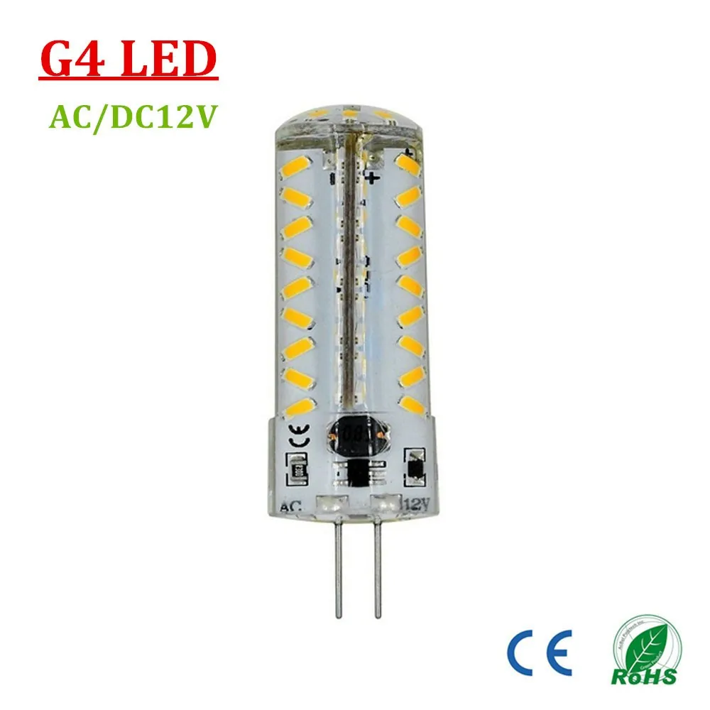100Pack 4W AC/DC12v 500LM Bright G4 LED Lights Bulb 81LED SMD3014 Base Bulbs No dimmable 50W Incandescent Equivalent | Лампы и