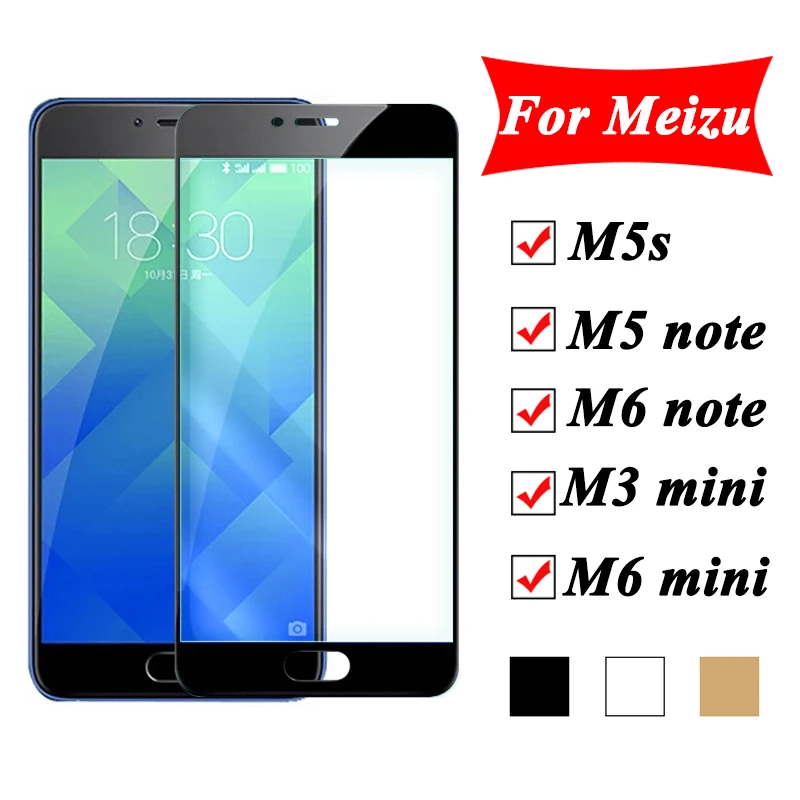 Защитное стекло для meizu m6 m5 note m5s защита экрана maise m3 note m6s закаленное стекло m 5 6 armor mezu 6note meize