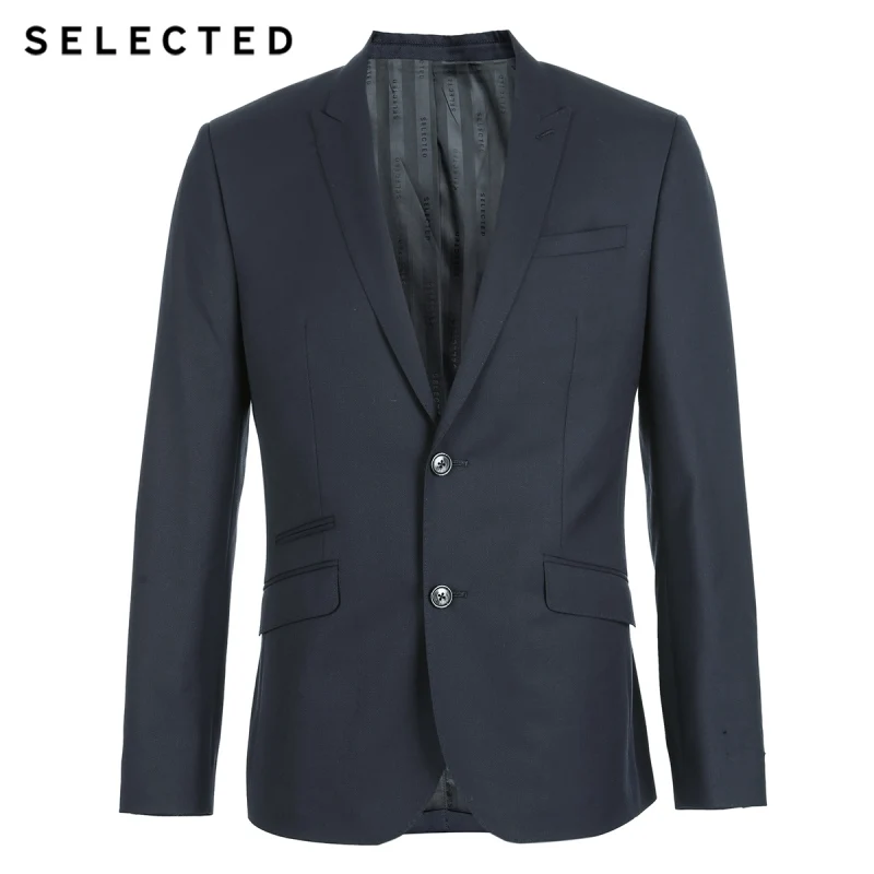 Выбранные Для мужчин костюмы зауженного кроя из Однотонная одежда смесовой