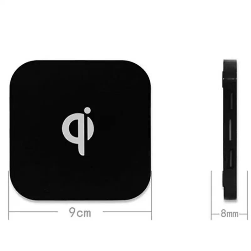 Черный классический 2USB Qi Беспроводное зарядное устройство передатчик зарядного