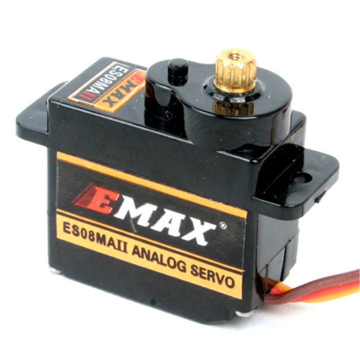 10 шт. сервопривод Emax двигатель 2 кг Turque ES08MA II с металлической шестерней JR для RC