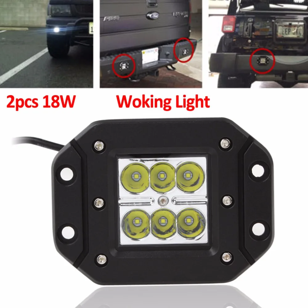 CREK Hot 2x18W 12V/24V 2000LM Водонепроницаемый светодиодный светильник для