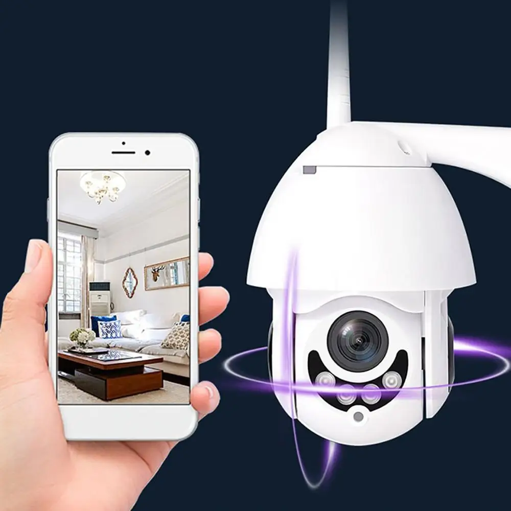 1080P Wifi IP камера наружная двухсторонняя аудио PTZ 5X оптический зум ночное видение ИК 60 м беспроводная безопасность скорость купольная камера P2P