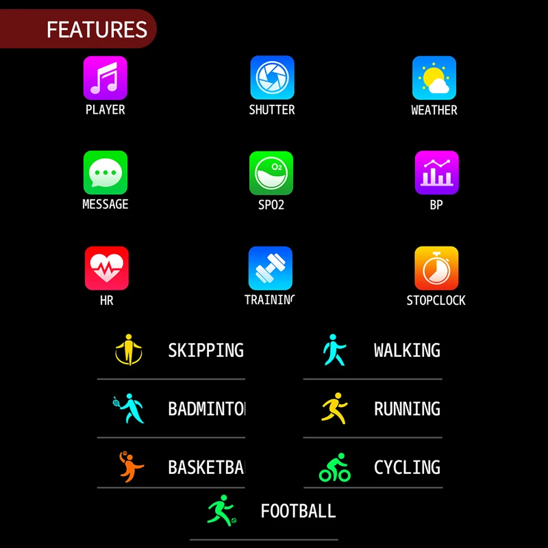 Мужской фитнес трекер умный браслет с монитором уровня кислорода в крови