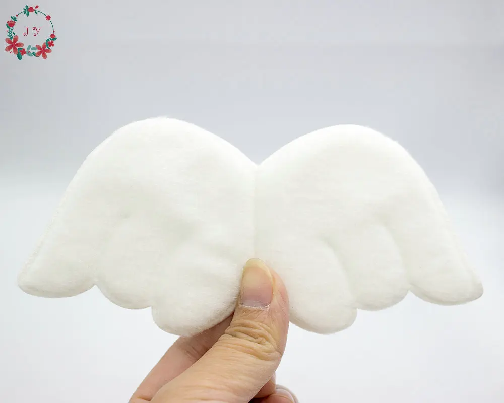 20 шт. нашивки Крылья Ангела цвета слоновой кости с тиснением крыльями ангела