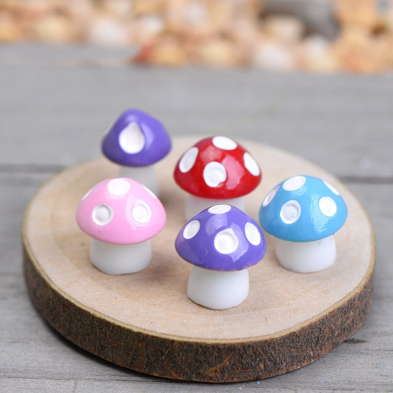 10 шт. круглые декоративные мини грибы|mushroom pot|mushroom decormushroom garden decoration |