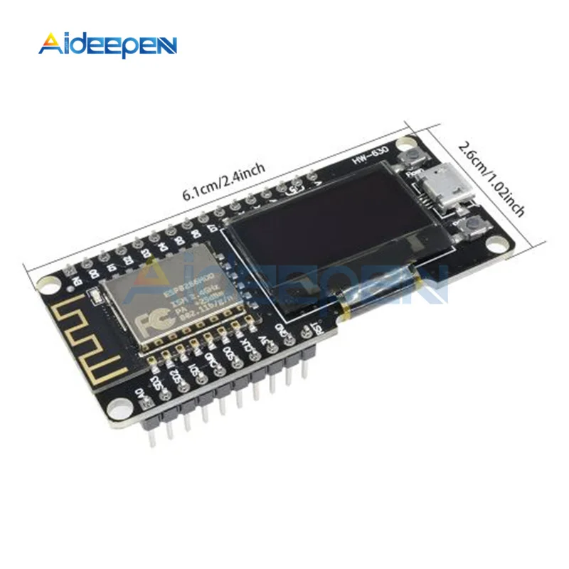 Цифровая плата разработки ESP32 0 96 дюйма OLED Wi Fi Bluetooth ESP8266 ESP12F CP2102 модуль для