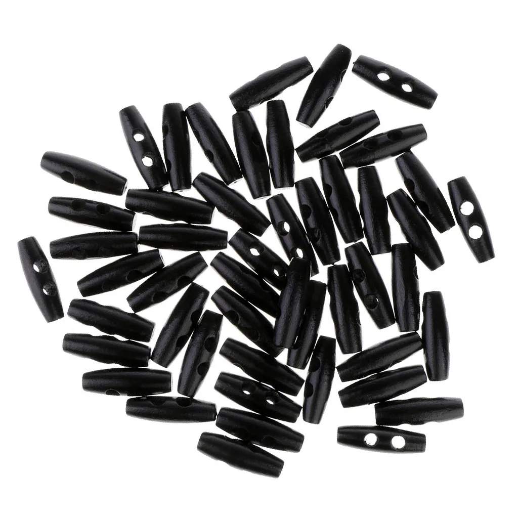 Деревянные пуговицы тумблеры с 2 роговыми пряжками Швейные аксессуары для одежды