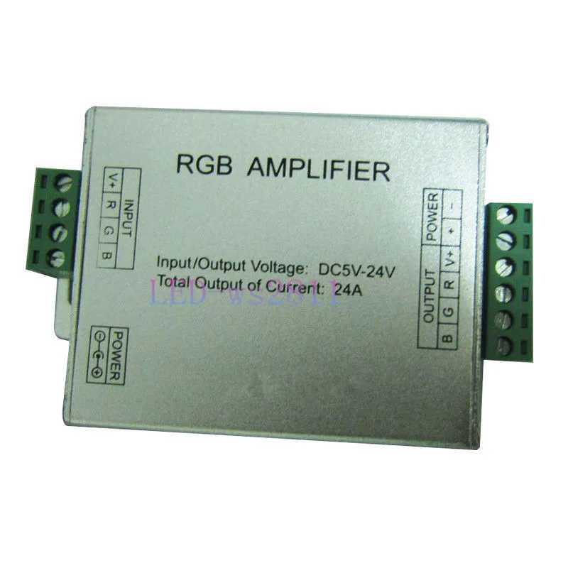 5 24 V 24A RGB контроллер усилитель сигнала для 3528 5050 SMD led полосы|rgb controller|rgb signal amplifierrgb