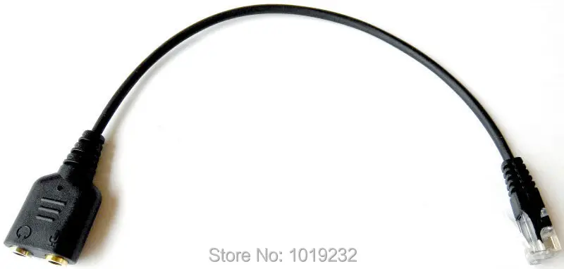 10 шт. двойные телефонные кабели с разъемом 3 5 мм на разъем RJ9|headset telephone jack|headset jackjack