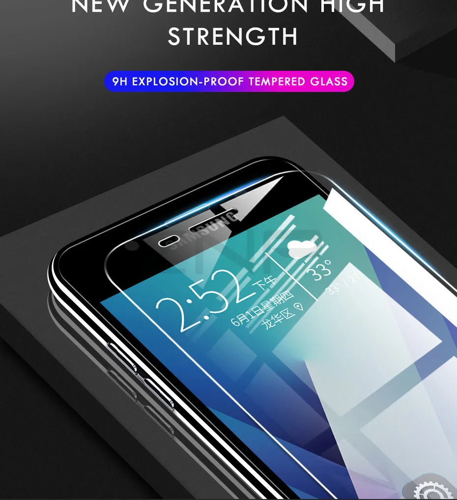 ZNP 3 шт. закаленное Стекло для samsung Galaxy A7 A9 A5 J6 A6 A8 J4 Plus Экран защитная пленка 9H 2.5D Стекло пленка на samsung J6