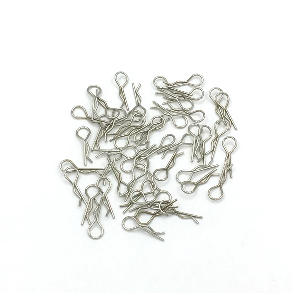 50 шт. Универсальный Корпус из нержавеющей стали R зажимы Pin для 1/10 HSP Redcat HPI Himoto Traxxas