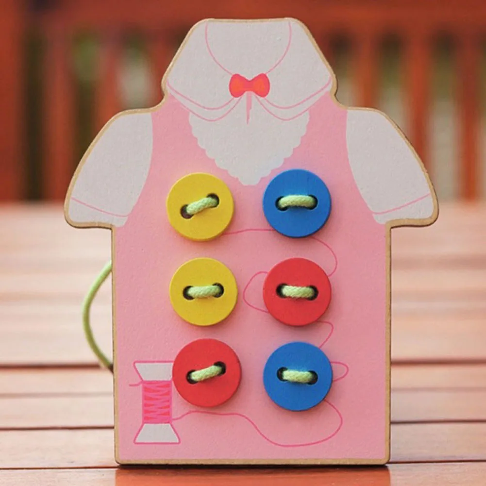 Детские развивающие игрушки Монтессори бусины для детей доска шнуровки