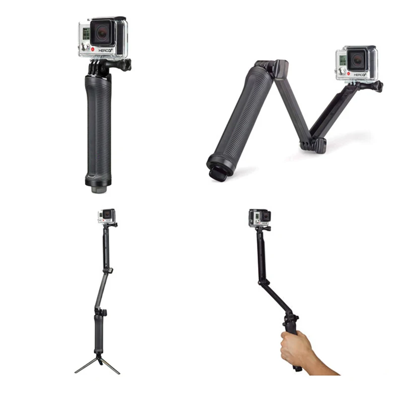 Селфи палка для Gopro набор аксессуаров go pro hero 6 5 4 3 комплект крепления SJCAM SJ4000/для