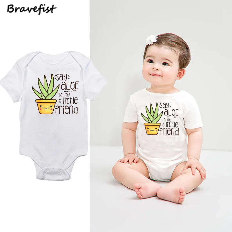 

Hot Sale Summer Newborn Bodysuits Lovely Plant Print Children Boys Girls Clothes 0-24Months Short Sleeve Infant Sunsuits Onesie