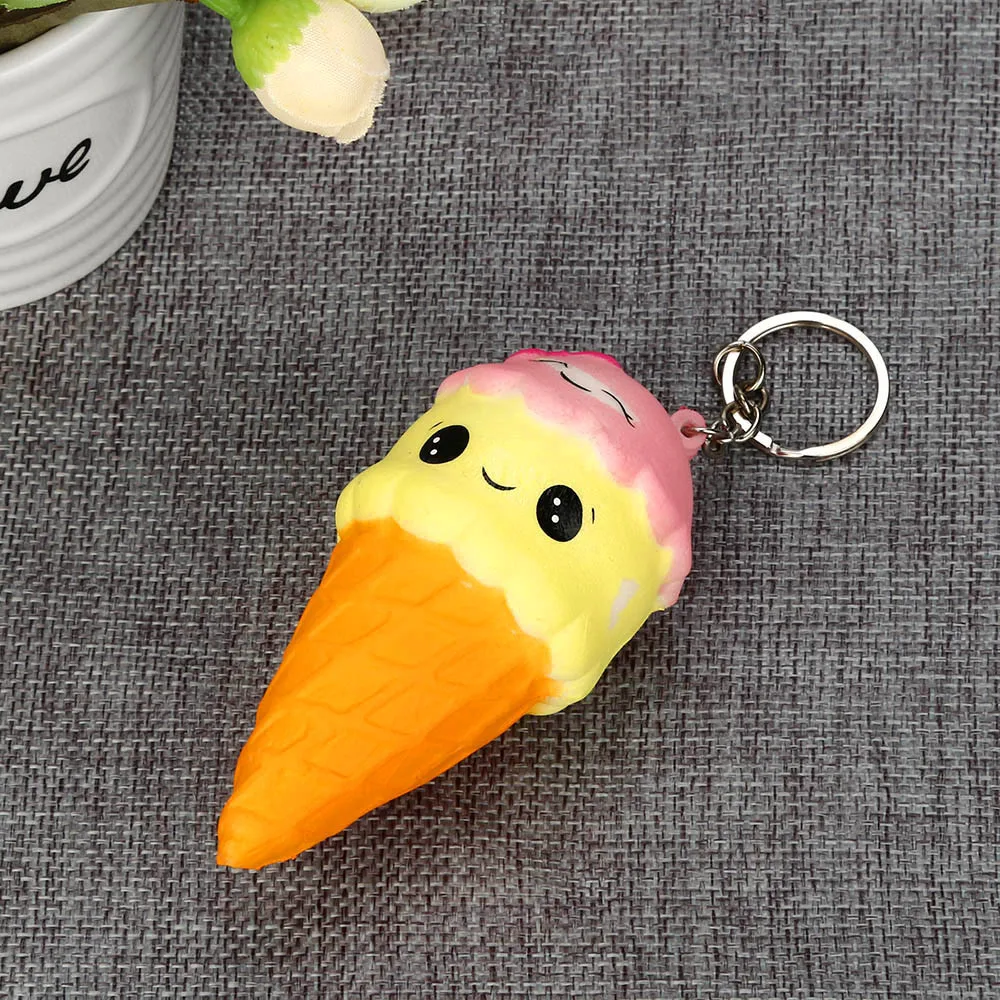 Jumbo мягкое мороженое улыбка Kawaii медленно расправляющиеся мягкие игрушки для