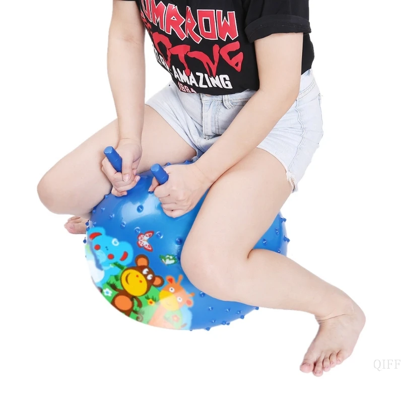 Новый 18 &quotМассаж Надувной прыжок мяч бункер отказов Ретро шар с ручкой в