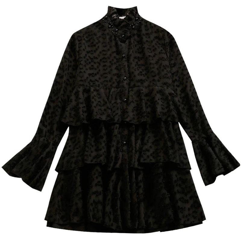 Женское платье с перьями Trytree однотонное однобортное трапециевидной формы