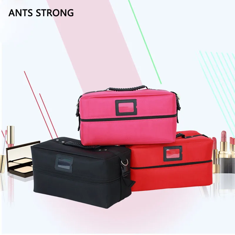 Муравьи сильная Женская мода Professional cosmetic bag/beauty Case для макияжа художника
