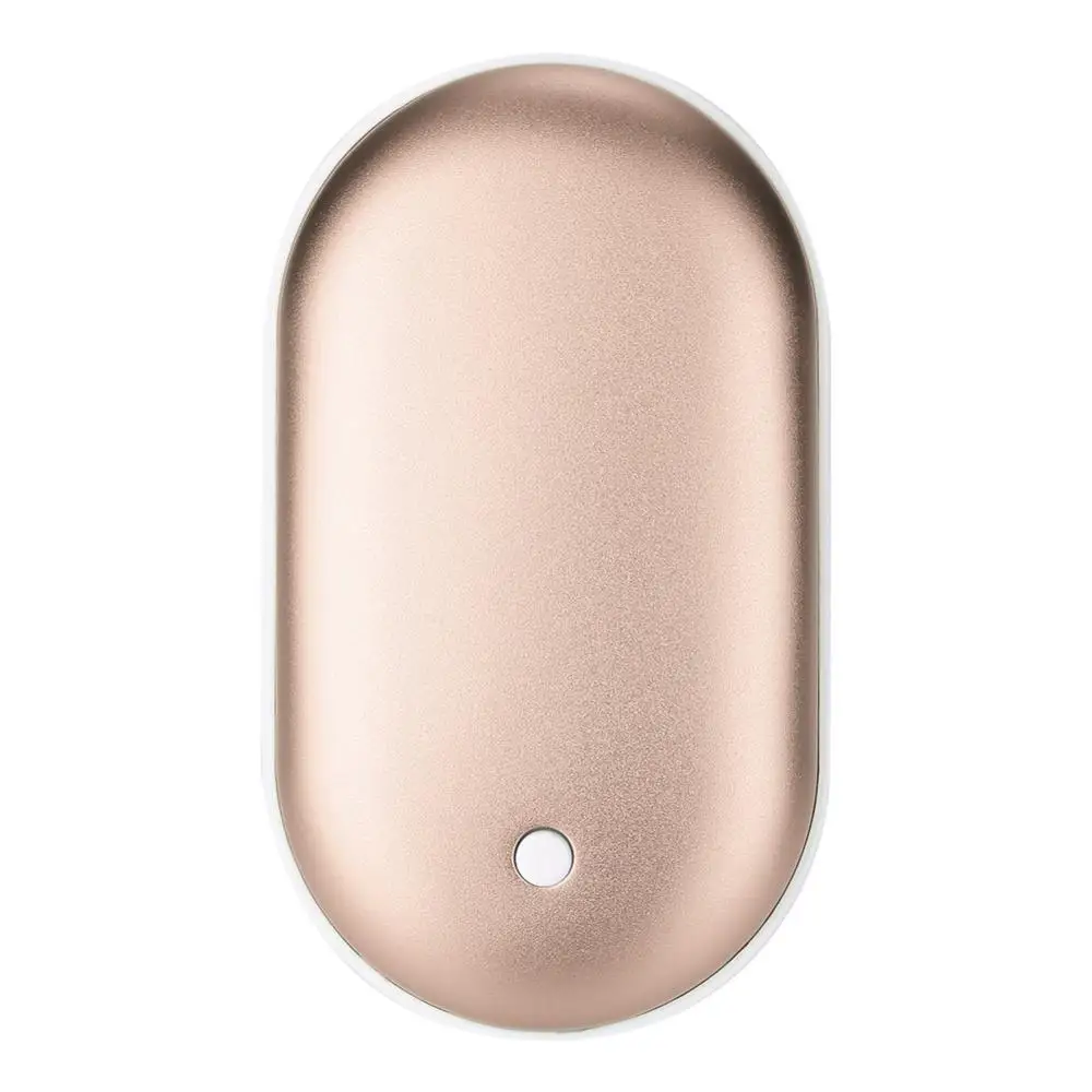 luxury gold color 5200 мА/ч 5 в милый USB Перезаряжаемый СВЕТОДИОДНЫЙ Электрический подогреватель для рук и путешествий удобный долговечный Мини карманный нагреватель продукт для домашнего потепления - Цвет: luxury gold color